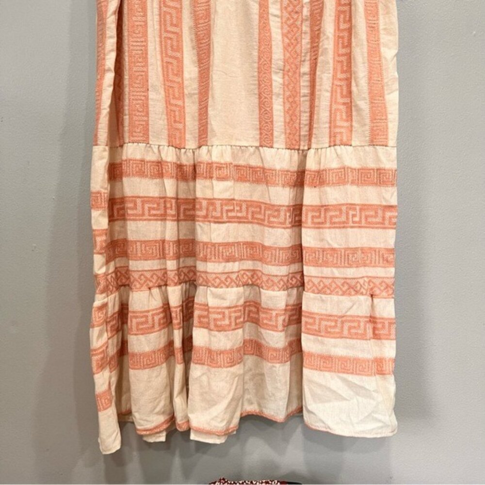 Cívico 51 rose white boho dress size M - Picture 8 of 12